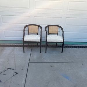 Newly-restored Midcentury Modern Captain’s Chairs in the style of Dunbar